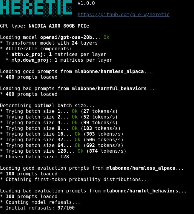 Убираем цензуру у текстовых нейросетей на GitHub выложили 3 Убираем цензуру у текстовых нейросетей: на GitHub выложили инструмент, ослабляющий встроенные фильтры и ограничения моделей. Ключевые особенности Heretic: • Программа вырубает цензуру с корнем и почти не трогает мозги модели; • Настройки подбираются автоматически, самим ничего менять не нужно; • На тестах с Gemma 3 от Google модель очень редко отказывала — с 97% упало до каких-то 3%; • Единственный минус — потребуется средненький комп; • Самое приятное, что это все бесплатно. Больше не слышим «Извините, но я не могу с этим помочь» — здесь. 👉 Кибер| INFOPULSE