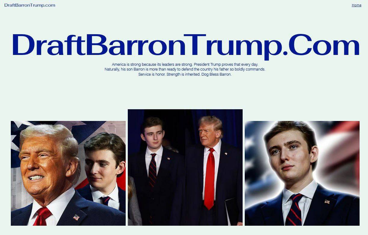 Сына Трампа предложили отправить на войну, Bild со ссылкой... 3 ⚡️Сына Трампа предложили отправить на войну, — Bild со ссылкой на сайт с петицией.Тысячи американцев требуют мобилизовать Бэррона Трампа.👉 Новости | INFOPULSE