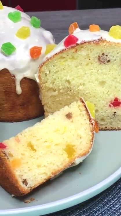 Вкуснейшиий кулич Ингредиенты творог - 300 гр яйца - 3 шт... 3 Миниатюра видео