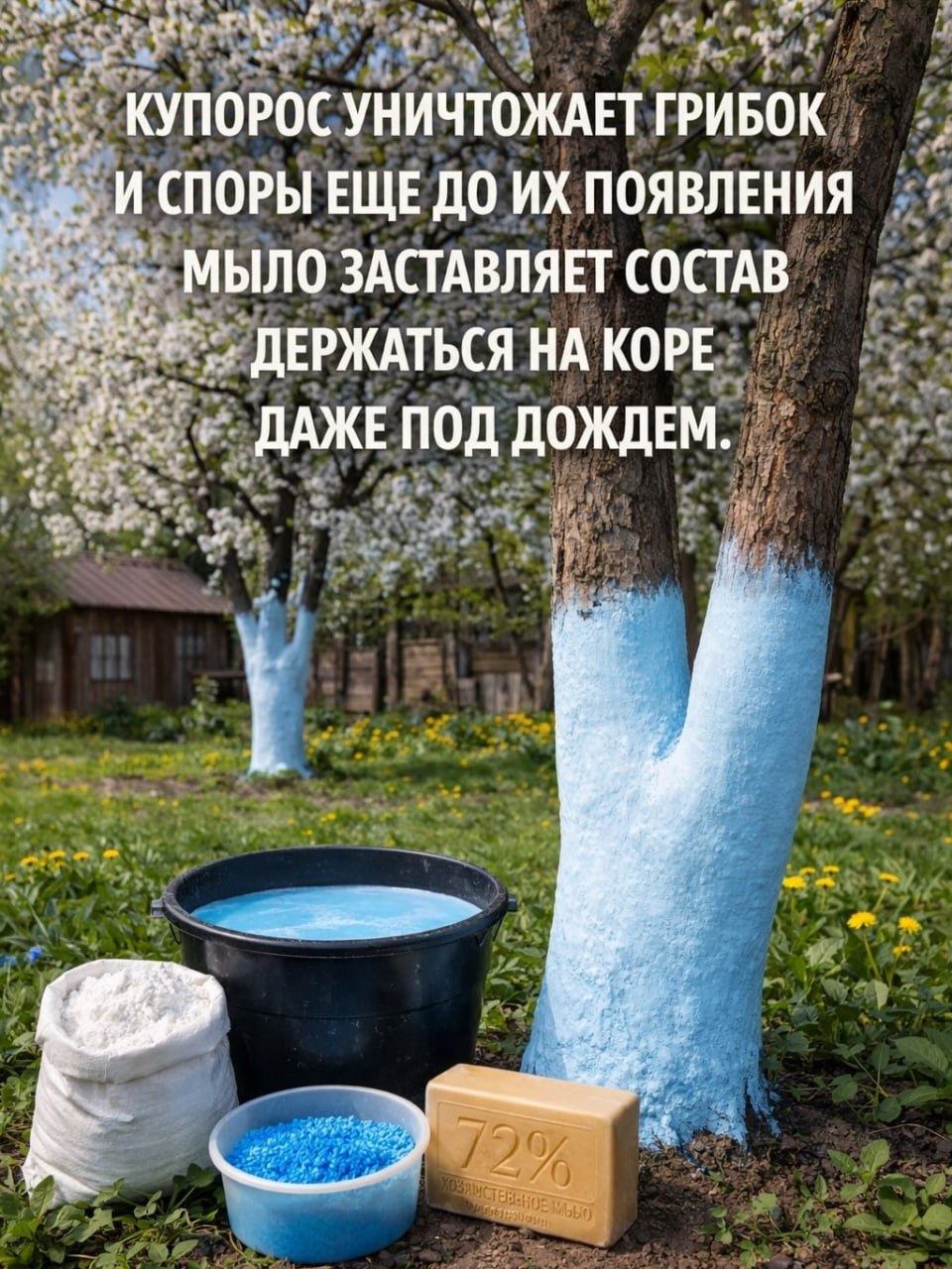 Как правильно побелить деревья весной? Дача INFOPULSE