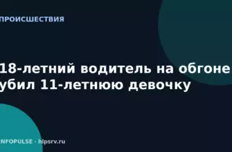 18-летний водитель на обгоне убил 11-летнюю девочку