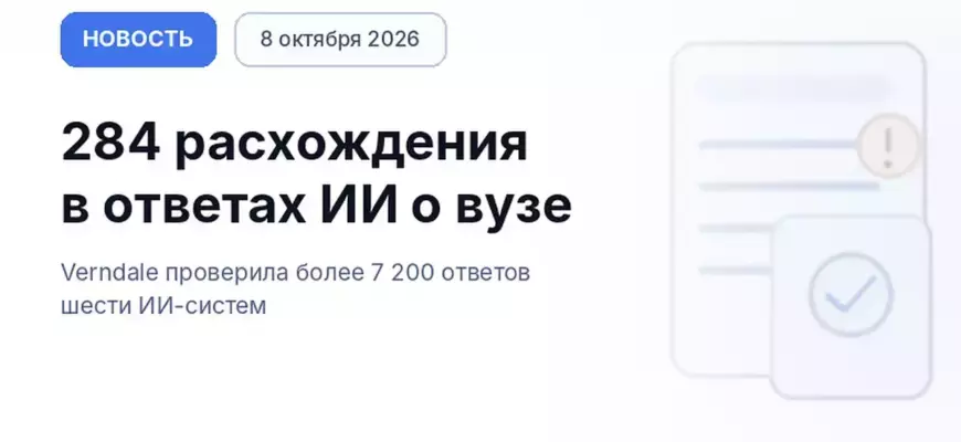 В 7 200 ответах ИИ нашли 284 ошибки о вузе: что это значит для брендов